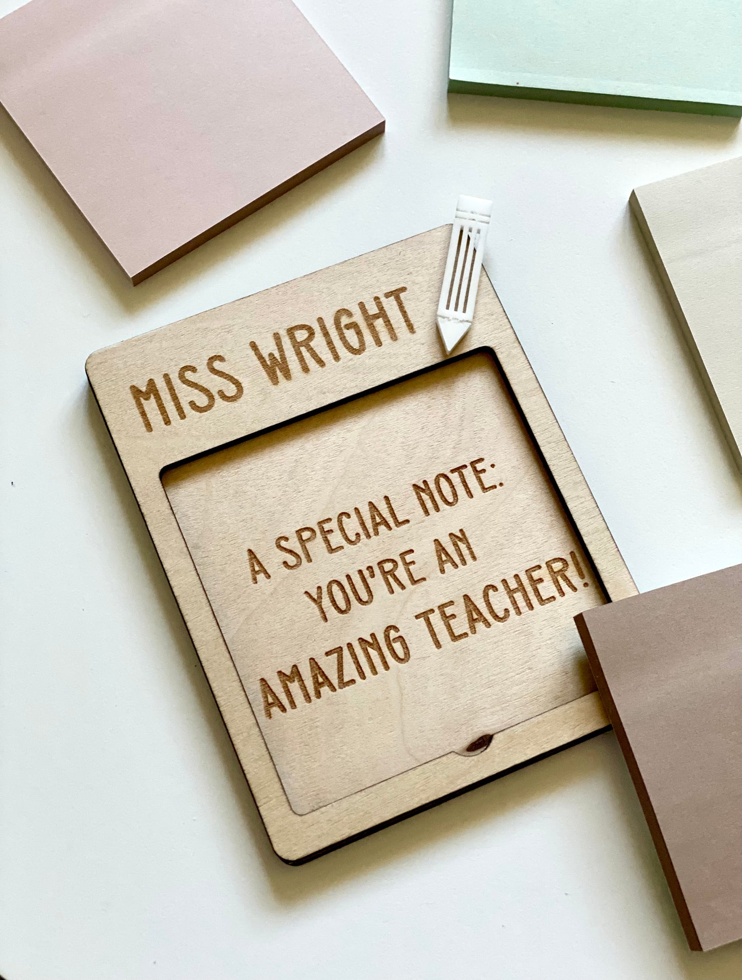 Personalised Note Holder