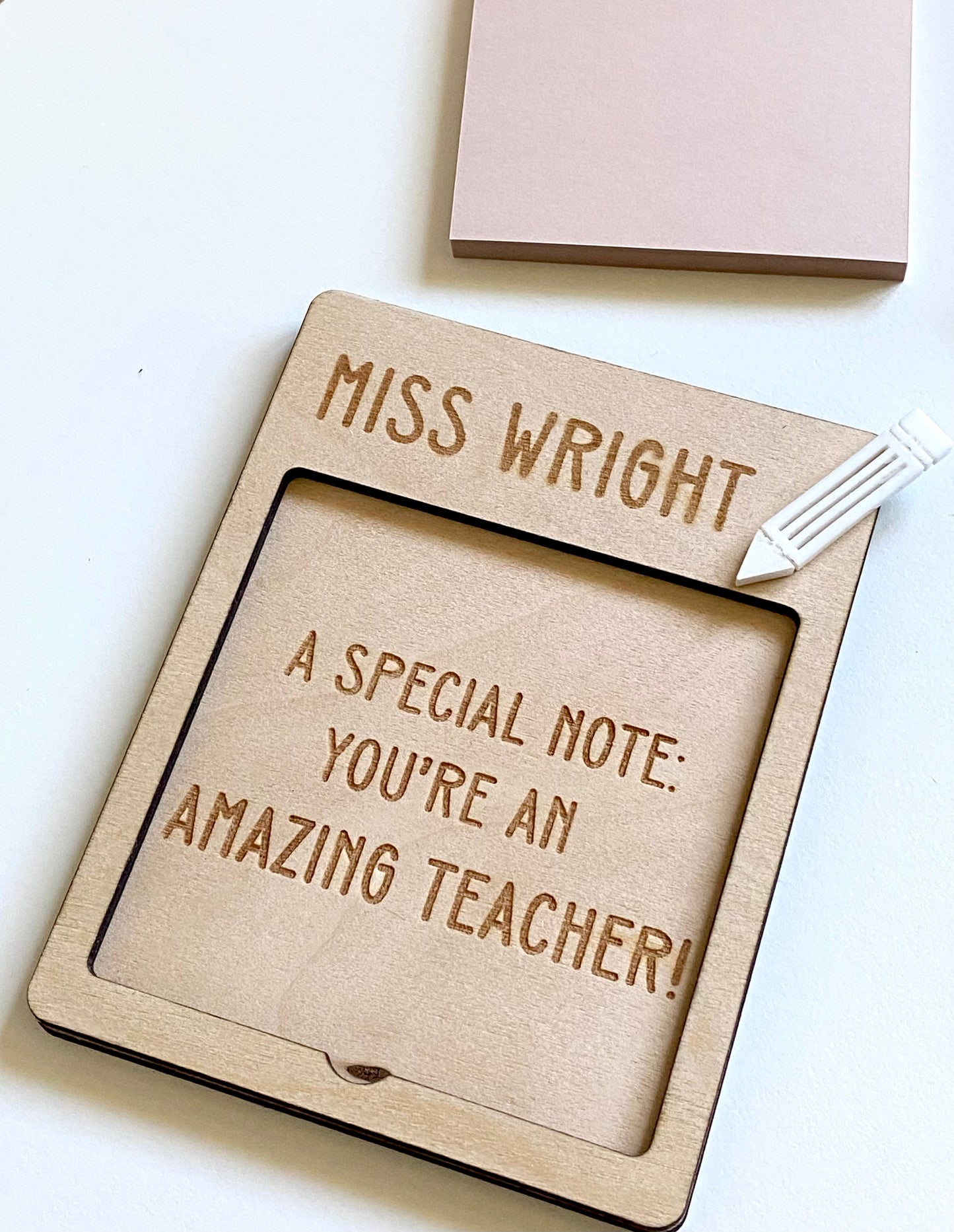 Personalised Note Holder