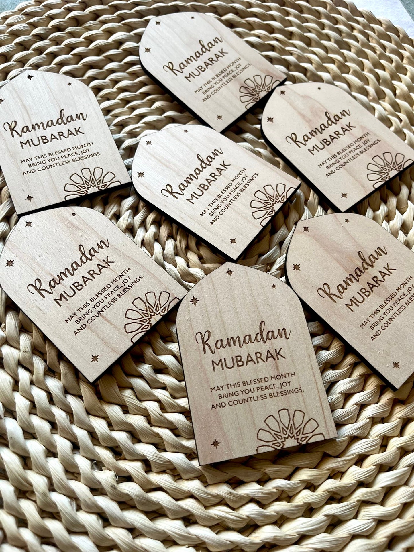 Wooden Ramadan Place Card