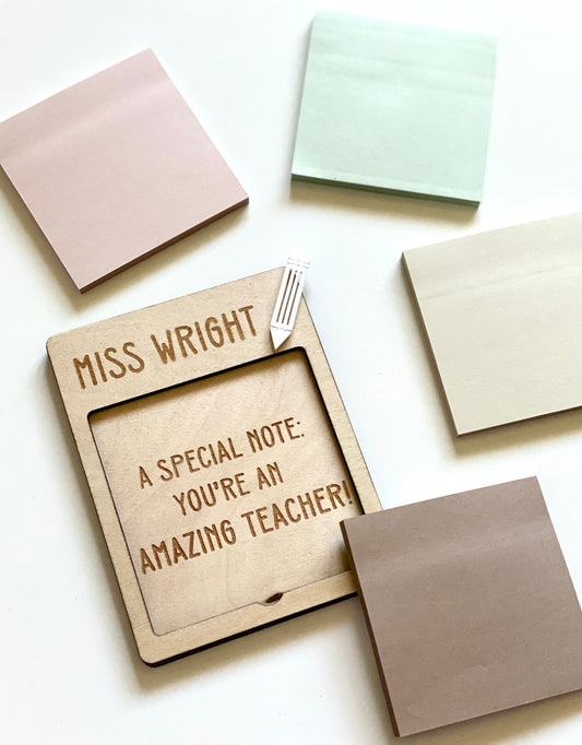 Personalised Note Holder