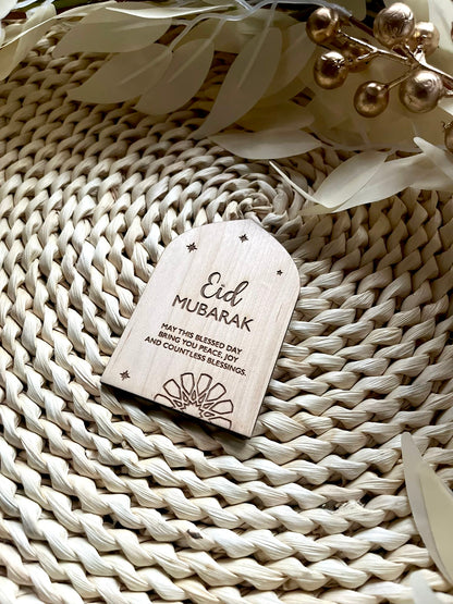 Wooden Eid Place Card